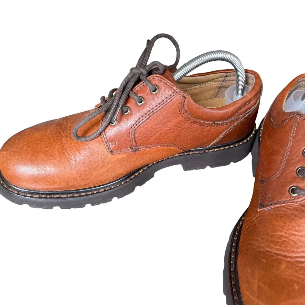 Dockers‎ Stain Defender Brown Leather Oil Resistant Shoes Size: 10M